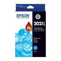 Genuine Epson 202XL Cyan High Yield Ink Cartridge