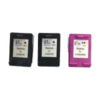 HP 61XL Remanufactured Value Pack (2 x HP61XL Black & 1 x HP61XL Colour) *New Chip