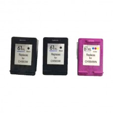 HP 61XL Remanufactured Value Pack (2 x HP61XL Black & 1 x HP61XL Colour) *New Chip