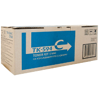 Genuine Kyocera TK-594C Cyan Toner Cartridge FS-C2026MFP FS-C2526MFP