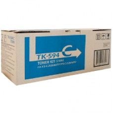 Genuine Kyocera TK-594C Cyan Toner Cartridge FS-C2026MFP FS-C2526MFP